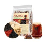 Ginseng Five Treasure Tea, Natural Herbal Ginseng Tea Bags, Traditional Chinese Teas Bags (25 Bags/1 Pack)