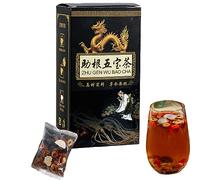 Ginseng Five Treasures Tea (Kidney Tea) - Liver and Kidney Care Tea - Zhu Gen Wu Bao Cha - Kidney Care Tea for Men,Increase Energy (1pcs)