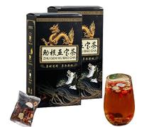 Ginseng Five Treasures Tea (Kidney Tea) - Liver and Kidney Care Tea - Zhu Gen Wu Bao Cha - Kidney Care Tea for Men,Increase Energy (2pcs)