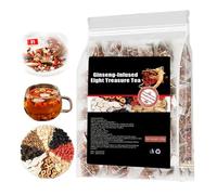 Ginseng Infused Eight Treasure Tea, Thé Aux Huit Trésors Infusé Au Ginseng, Red Date Wolfberry MulberryTea, Chinese Herbal Red GinsengTea (1)