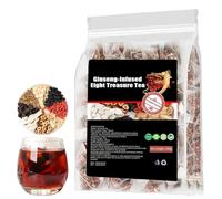 Ginseng-Infused Eight Treasure Teas, Kidney Tea Formula Ginseng Six Treasure Tea, Han Shan Tang RedDate Wolfberry Mulberry Herbal Teabga for Men & Women (1pc)