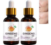 Ginseng, olio per il viso rassodante per rughe, linee sottili, nutre la pelle liscia, tonifica la pelle flaccida, tutti i tipi di pelle (2 pezzi)