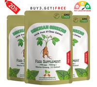 Ginseng Siberiano Capsula 1500mg - 100% Natural-Strong&vegan-Energy, Focus,