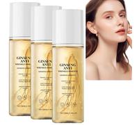 Ginseng, siero antirughe, acqua idratante anti al ginseng, siero idratante per rinnovare le rughe, siero idratante per il viso in oro ginseng (3 pezzi)
