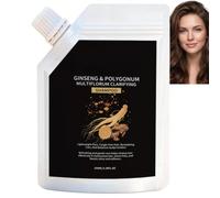 Ginseng Silk Smooth Shampoo per capelli radi e scuri, shampoo attivatore di radici di Polygonum Multiflorum e rosmarino, facile copertura dei capelli grigi, pulizia (1 pezzi)
