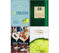 Ginspiration, gin the manual, tonica, 101 gins to try before you die 4 books collection set