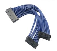 GinTai - Cavo di prolunga per alimentazione ATX 24 pin da 1 a 2 porte da PSU maschio a femmina Y Splitter