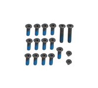 Gintai Kit viti 17pcs per HP Pavilion 15-AB telaio del computer portatile Custodia di base fissaggio per fondo del computer Screws