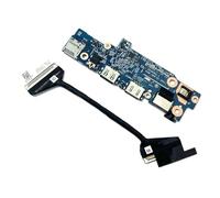 Gintai Scheda USB + Cavo a Nastro IO di Ricambio per dell Latitude 3420 E3420 RJ45 USB Board + IO Ribbon Cable