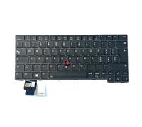 Gintai Tastiera Backlit Layout per Lenovo ThinkPad T14 / P14s / L14 Gen 3, L14 / T14 / P14s Gen 4 Keyboard Laptop Tastiera retroilluminata Nero (IT/Italiano/Italiano)