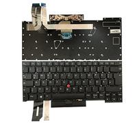 Gintai Tastiera Tedesca QWERTZ retroilluminata per Lenovo Thinkpad T490s 20NX 20NY, T495s 20QJ 20QK, X1 Extreme Gen 1 2, P1 Gen 1 2 SN20S33955 PK131BR1D11 SN1381BL Keyboard Backlit Laptop
