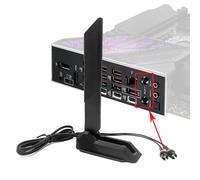 Gintai WiFi 7 Antenna per Gigabyte Z890 Z890I Z890M X870 X870E B550M B650E B850 B860 W790 TRX50 Serie WLAN Amplificatori WiFi 7 Scheda Gaming Tri-Band 12dBi Bluetooth 5.4, Base Magnetica (Black)