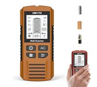 GINTBN Rivelatore portatile multifunzionale per metallo e parete, 5 in 1, rilevatore di perni e scanner, rilevatore di metallo, rilevatore di metallo, cavi, legno