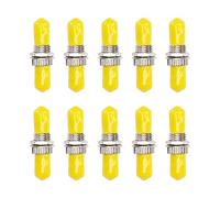 GINTOOYUN 10 pezzi ST Fiber Barrel Coupler ST a ST Singlemode adattatore in fibra di vetro con copertura antipolvere gialla per scatole di giunzione in fibra di vetro a baionetta ST