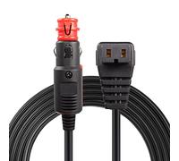 GINTOOYUN 16AWG Cavo per Frigorifero per Auto 9.84FT Spina per Accendisigari a DC12/24V Cavo di Alimentazione per Frigorifero per Auto con Porta Quadrata a Due Pin per Frigorifero Portatile per Auto