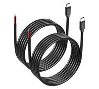 GINTOOYUN 2 cavi da USB C a 2 pin, da 2 m, da 78,74 pollici, 5 V/3 A, USB tipo C, maschio a 2 pin, cavo di alimentazione aperto (2 m)