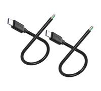 GINTOOYUN 2 cavi di alimentazione maschio da 5 V/3 A USB-C maschio Pigtail 22 AWG tipo C maschio a 4 pin zincato cavo fai da te per laptop, telefoni cellulari, fai da te, ecc. (11,81 pollici) (maschio