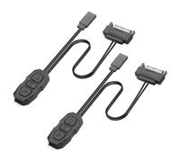 GINTOOYUN 2 cavi di alimentazione SATA a 5 V 3 pin ARGB Fan 22 AWG SATA 15 pin + 2 pin pulsante di ripristino maschio a 3 pin RGB Male Fan controllo velocità colore