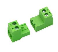 GINTOOYUN 5 set di connettori Phoenix a 2 pin, 2edgrk 2 poli 5,08 mm terminale PCB connettore a morsettiera a vite con attacco, senza saldatura 5,08 mm maschio femmina spina (Stile 4)