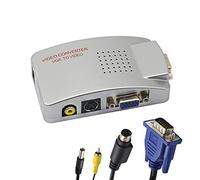 GINTOOYUN Adattatore da VGA a RCA, convertitore AV composito da S-VIDEO a VGA, per HDTV, monitor, laptop, desktop, PC. di Fengqlong