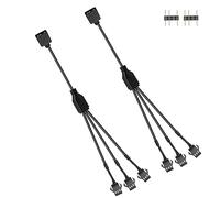 GINTOOYUN ARGB 5 V 3 pin a SM 3 pin a 3 pin femmina adattatore per striscia LED PC, ventilatore ARGB 5 V, telaio del computer (stile 2)