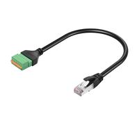 GINTOOYUN Cavo a morsetto crimpato RJ45 a 8 poli Cat5 Quick Crimping Spring Ethernet RJ45 8P8C maschio a 8 poli terminale rimovibile senza saldatura cavo Ethernet per laptop (13,07 pollici)