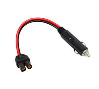 GINTOOYUN Cavo accendisigari da 38,1 cm, 12/24 V 14 AWG EC5 femmina a presa accendisigari per auto, pompa ad aria, batteria auto, ecc. (EC5 femmina a accendisigari per auto)