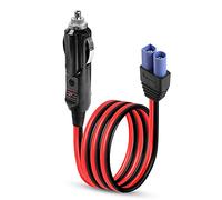 GINTOOYUN Cavo da accendisigari a spina EC5 14AWG DC12/24V da accendisigari a spina maschio EC5 per pompa d'aria per auto, batteria per auto, UAV, veicolo fuoristrada ecc (100,8 cm)