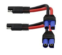 GINTOOYUN Cavo da EC5 a SAE, spina EC5 F/M a connettore SAE, cavo di alimentazione automobilistico 10AWG per batterie per pannelli solari per auto