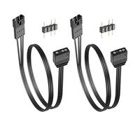 GINTOOYUN - Cavo di conversione a 4 pin a 3 pin RGB a 4 pin maschio a 5 V 3 pin RGB femmina per ventola SP/HD/ML/LL/QL120,140 RGB ecc. (11,81 pollici)