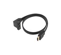 GINTOOYUN Cavo di prolunga HDMI, 4 K a 60 Hz, HDMI maschio a femmina, adattatore 1,6 m, standard HDMI 2.0, per laptop, TV, monitor, proiettori, ecc. (stile 3)
