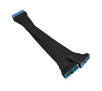 GINTOOYUN Cavo di prolunga USB 3.0, 19/20 pin da 1 a 2 Y, splitter interno, adattatore di estensione fai da te (15 cm)