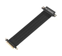 GINTOOYUN Cavo riser PCI-E X8 PCI-Express 3.0 X8 Extender Adapter Jumper 180 gradi PCIE-X8 spina maschio a 180 gradi PCIE-X8 femmina cavo di prolunga per scheda grafica (29,9 cm) (stile 2)