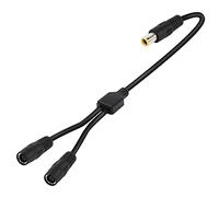 GINTOOYUN DC7909 Cavo adattatore splitter a Y 14AWG DC 8mm Cavo di alimentazione da un maschio a due femmine per centrale elettrica portatile, pannello solare, banca di energia solare ecc (2 FT)
