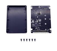 GINTOOYUN M.2 NGFF SATA SSD a scheda convertitore IDE da 2,5 "a 44 pin con guscio, nero per notebook, computer desktop e altro