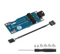 GINTOOYUN Mini PCI-E WWAN/LTE a scheda madre USB 9 Pin Adattatore - Convertitore di prova con slot SIM per schede 3G/4G
