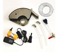 GINVF Coperchio per smerigliatrice angolare, Copertura Antipolvere da Taglio con Pompa dell'Acqua e Tubo Flessibile, Attacco per Protezione dall'estrazione della Polvere a 90 Gradi (Size : 140-43mm)