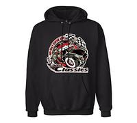 GINVIK Coast Classics American Cars Kustom Kulture Hot Rod Hoody Sweatershirt Black M