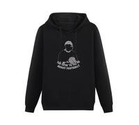 GINVIK Kes Inspired Football Hoody - Retro 60S Yorkshire British Film Movie Hoody Sweatershirt Black XXL