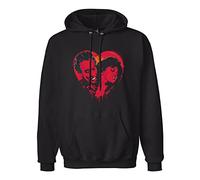 GINVIK Love Bites Hoody Sweatershirt Black XL