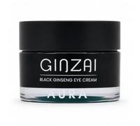 GINZAI AURA - Crema rassodante per gli occhi con ginseng della foresta coreana nera, cura degli occhi anti-età contro rughe, occhiaie e gonfiore, con peptidi, squalano e burro di karitè, vegana, 30 ml