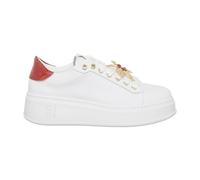 Gio+ Sneakers Jeanne Gioiello Stella in Pelle Made in Italy Colore Bianco