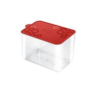 Giò Style Contenitore Barattolo in PVC Rettangolare con.Tengo M Tappo Rosso salvafreschezza Pasta Cibo Biscotti