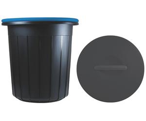 Giò Style PATTUMIERA ECO SOLUTION Lt. 16 - cm. 33x33x33,5 h col. Nero/Blu