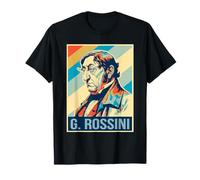 Gioachino Rossini Poster Musicista Compositore Maglietta