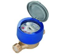 Contatore per Acqua Potabile Idrico da 1/2 Bagnato Raccordi in Ottone Gioanola