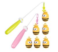 Gioca a pesca alla pesca, gioca a pescare per le api, gioco di api di pesca interattivo | Attività notturna in famiglia, conteggio numeri, 2 pali magnetici, 6 api tremolanti per l