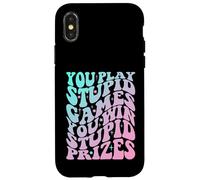 Gioca a Stupid Games Vinci Premi Stupidi - Divertente Sarcastico Custodia per iPhone X/XS