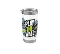 Gioca A -the Wall- - Divertente Gioco Di Parole Sul Padel: Bicchiere termico in acciaio inox doppia parete
