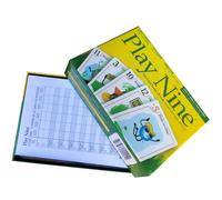 Gioca a un gioco di nove carte, facile e adatto a tutte le età, con carte di alta qualità e una strategia perfetta per serate di gioco in co